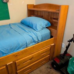 Twin Captains Bed $100