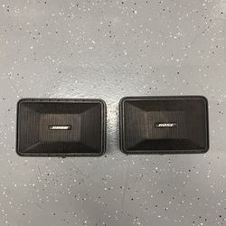 Vintage Pair Of Bose Speakers 9”x6” Model 101 Music Monitor