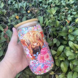 16oz Doublewall Glass Full Polymer Cup