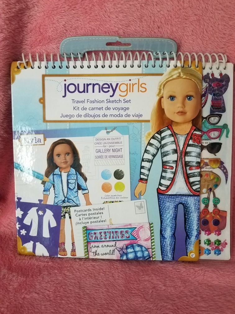 Journey Girls travel fashion sketch set book