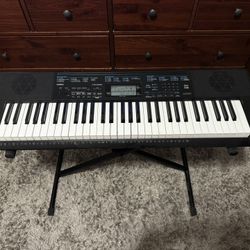 Casio CTK-2300 61-Key Portable Keyboard – Like New + Stand & Power Cord