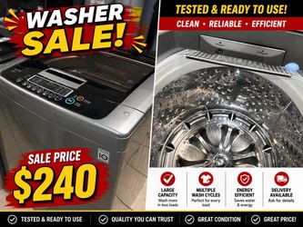 Washer extra large warranty included ✅