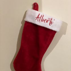Christmas Stocking | Embroidered Christmas Stocking