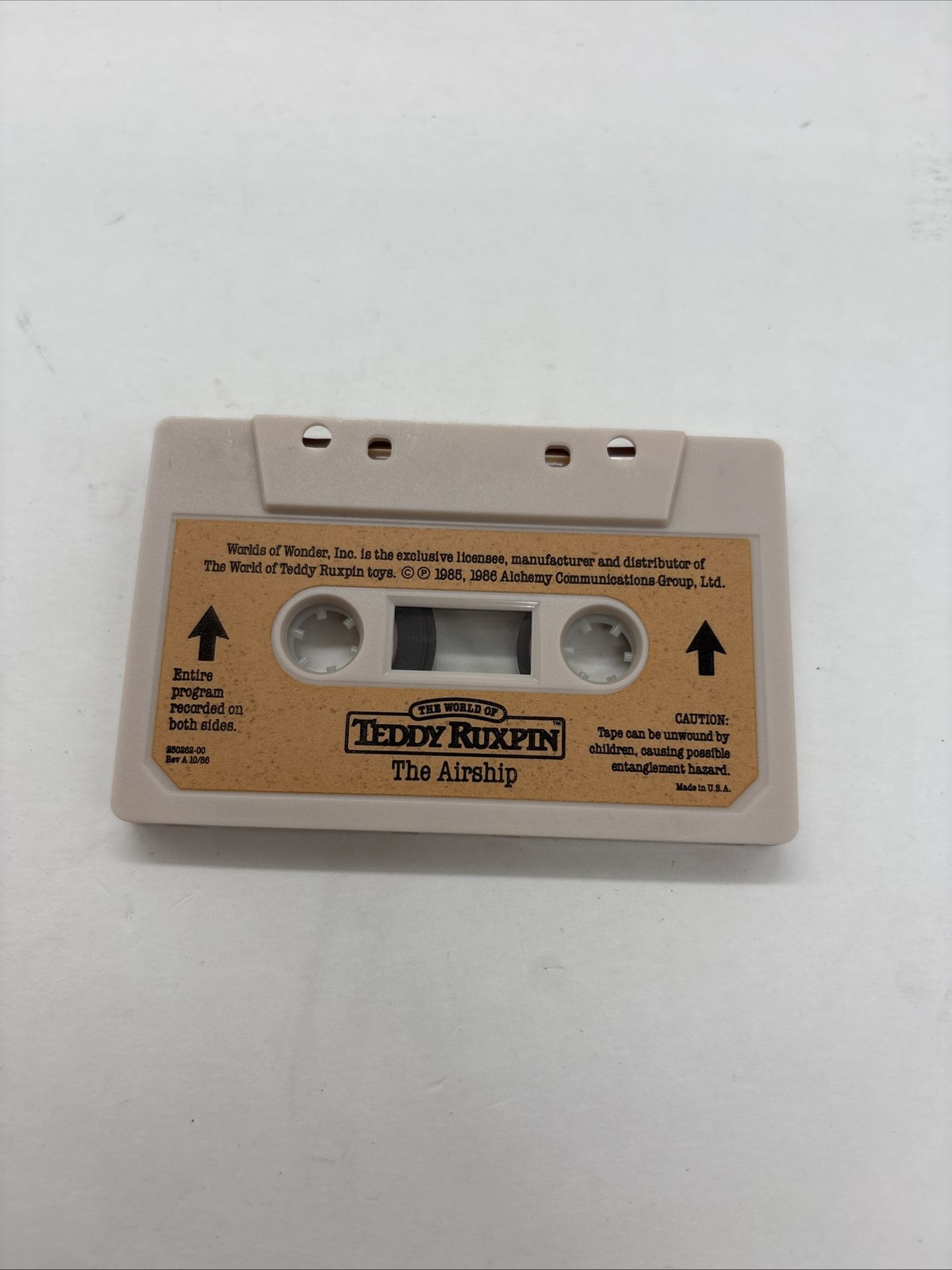 Vintage 1985 World of Wonder Teddy Ruxpin Cassette Tape The Airship