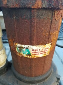 Water ace sump pump R5S-1