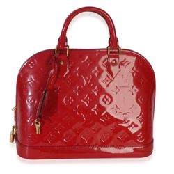 Louis Vuitton Red Monogram Vernis Alma PM