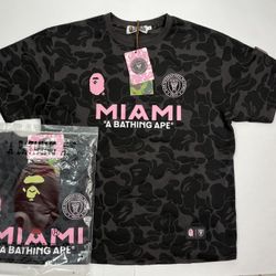 InterMiami CF X BAPE Camo Tee Black/Pink
