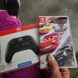 Controller And Cars Game For Nintendo Switch And Nintendo Switch 2. 