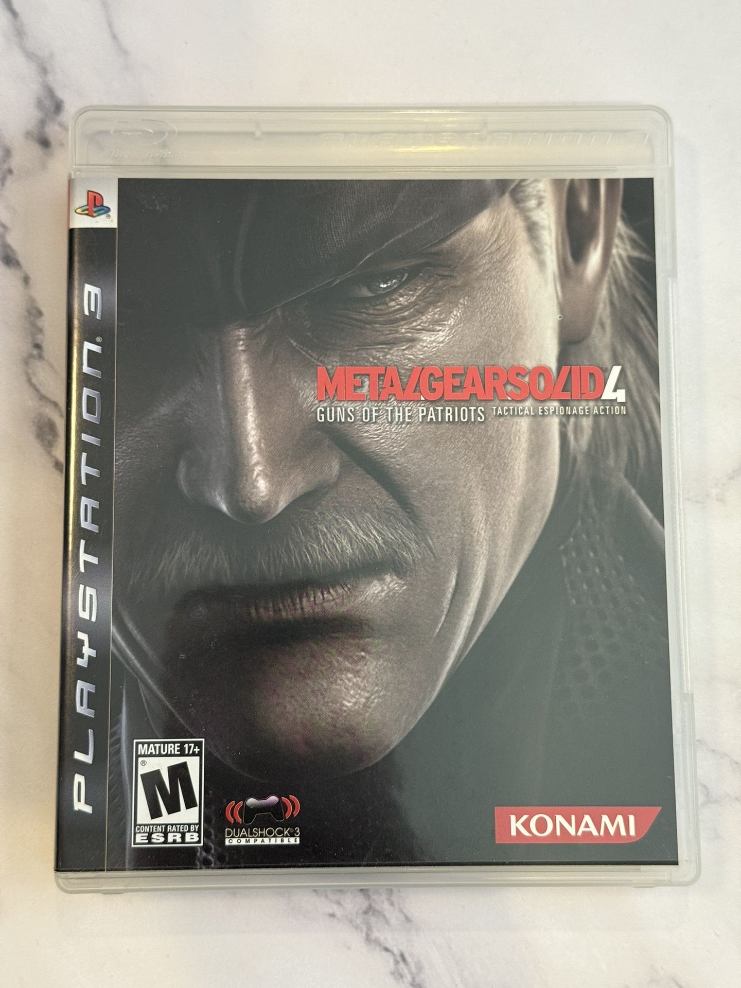 Metal Gear Solid MGS 4 For Sony PlayStation 3 PS3 Video Game
