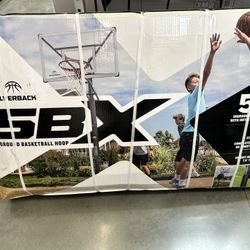 Silverback SBX 54" In-Ground Basketball Hoop with Adjustable-Height Backboard