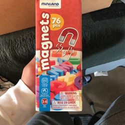 Magnetic alphabet miniland