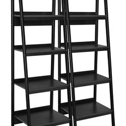 Ladder Shelves Black