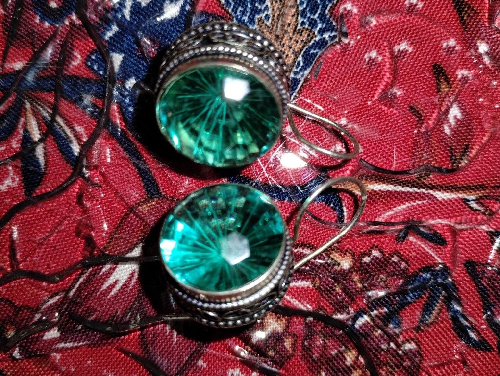 Apatite Stone Earrings 925