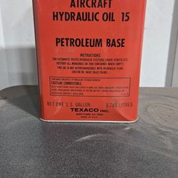Vintage Texaco Aircraft Hydraulic Oil Can