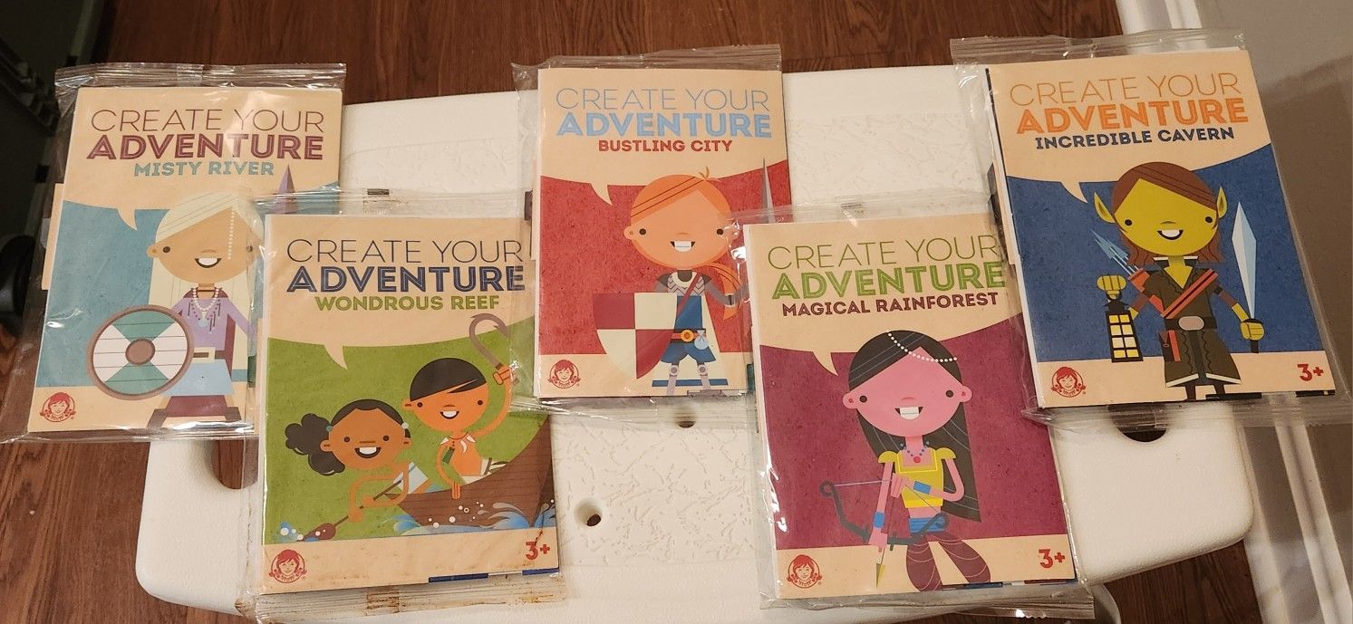 Wendy's 2018 Create Your Adventure Kids Meal Toys/New
