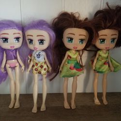 Four Boxy Girl Dolls