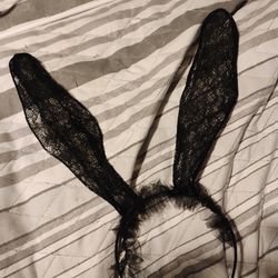 Lace headband bunny ears