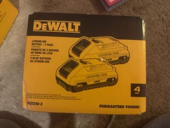 DeWalt 20V 4Ah Lithium Ion Battery 2-Pack