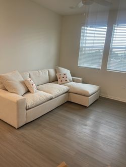 Beige Fabric Sofa