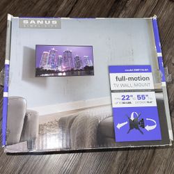Sanus Full Motion TV Wall Mount (22”-55” TVs) - Like New in Box 