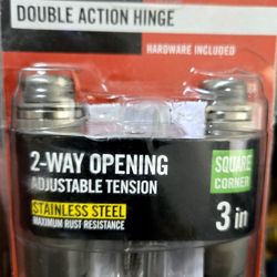 (2) Double Action Hinges