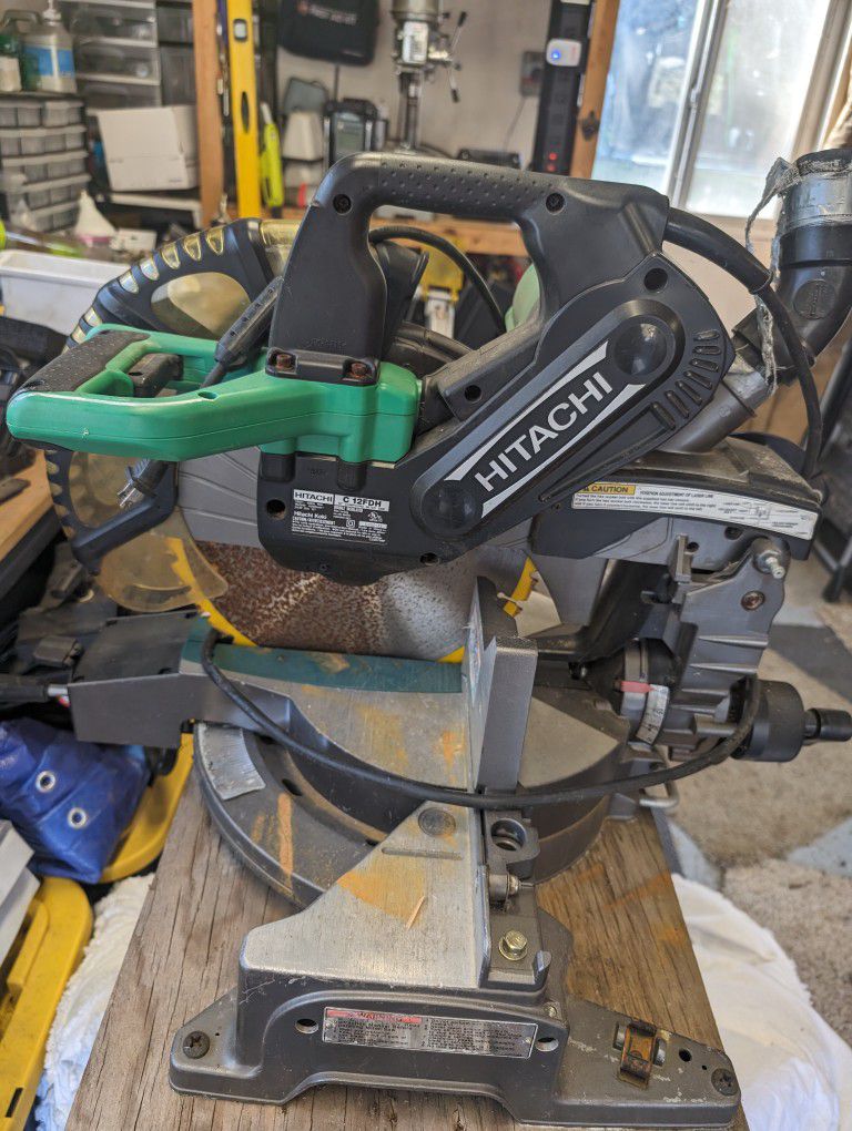Pending: Hitachi C12FDH 15 Amp 12-Inch Dual Bevel Miter Saw with Laser