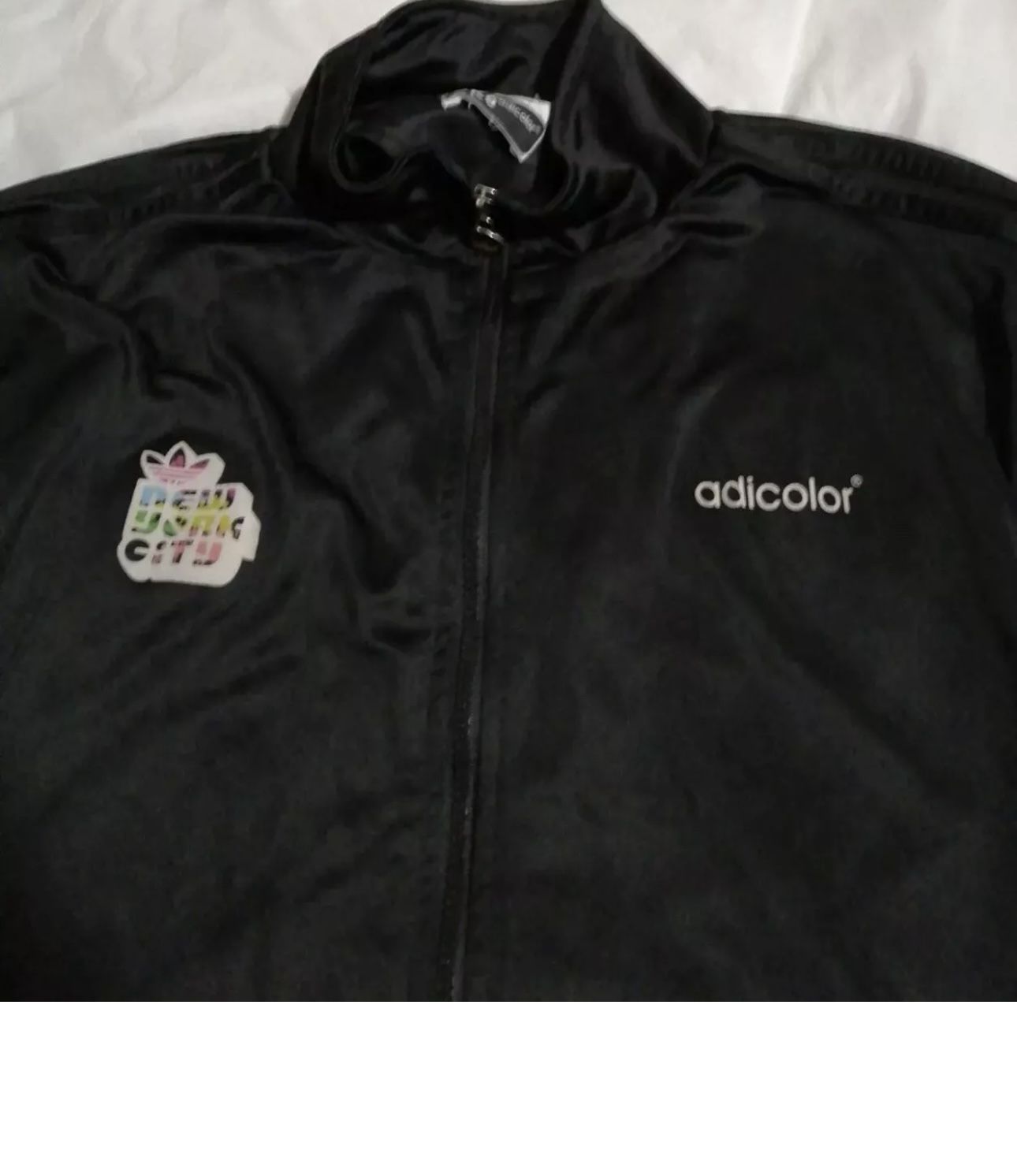 Rare Vtg Adidas Adicolor x Bill Mcmullen New York City black Track jacket Men M