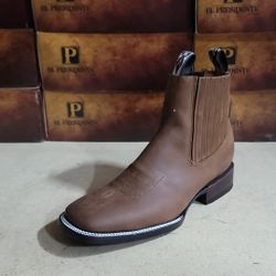 Botines De Hombre Estilo Cuadrado 