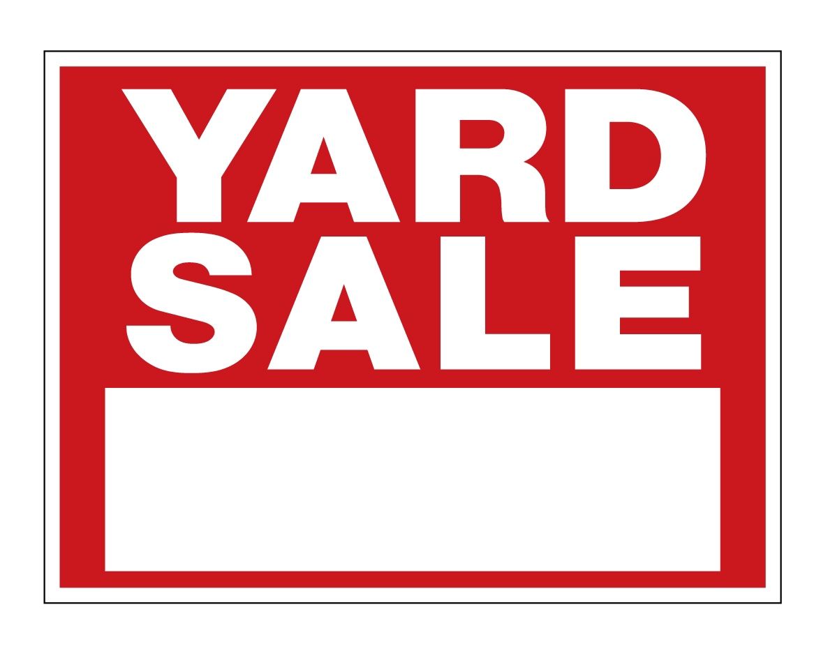 Yard Sale Friday March 28