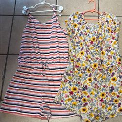 Girl Clothes Size 14/16 Summer Rompers 