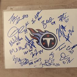 Tennessee Titans Team Signed Autos