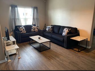 Black couch and love seat set