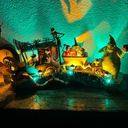 Nightmare Before Christmas Mayors Car Scene With Lights And Music