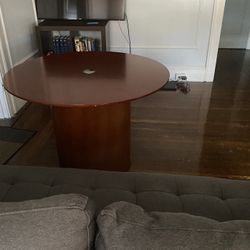 Living Room Items: Couch/TV/Bookshelf/Round Conference Table