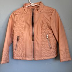 Toddler Girl Leather Jacket 