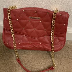 Red Golden Chain Purse