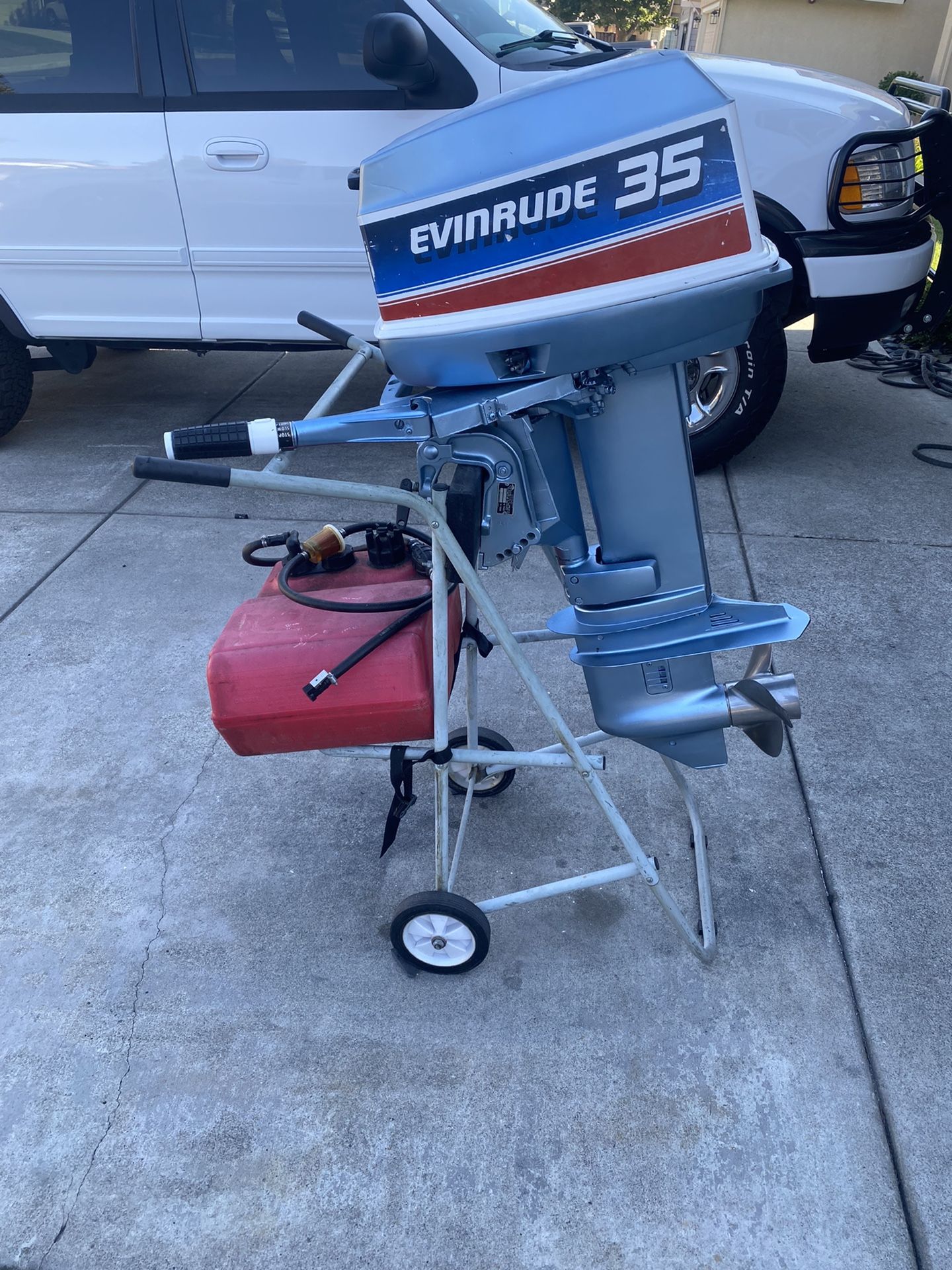 35hp Evinrude Outboard Motor