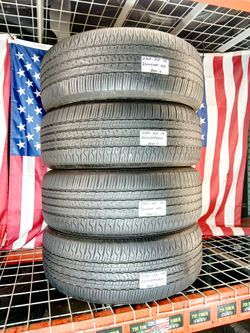 4 Used Tires P235/55R19 DUNLOP GRANDTREK A/S ALL SEASON TOURING SUV COMFORT DRIVE 235 55 19