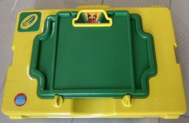 Crayola Kid Play Table For Writing, Playing, Duplo Blocks Building