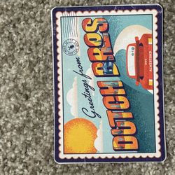 Dutch Bros “Postcard” Sticker