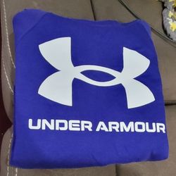 Womens Blue And White Under Armour Hoodie Size Medium