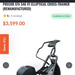 Precor EFX 546 Elliptical Cross Trainer 