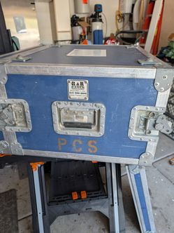R&R Rack Mount Road Case / Equipment Case - Blue