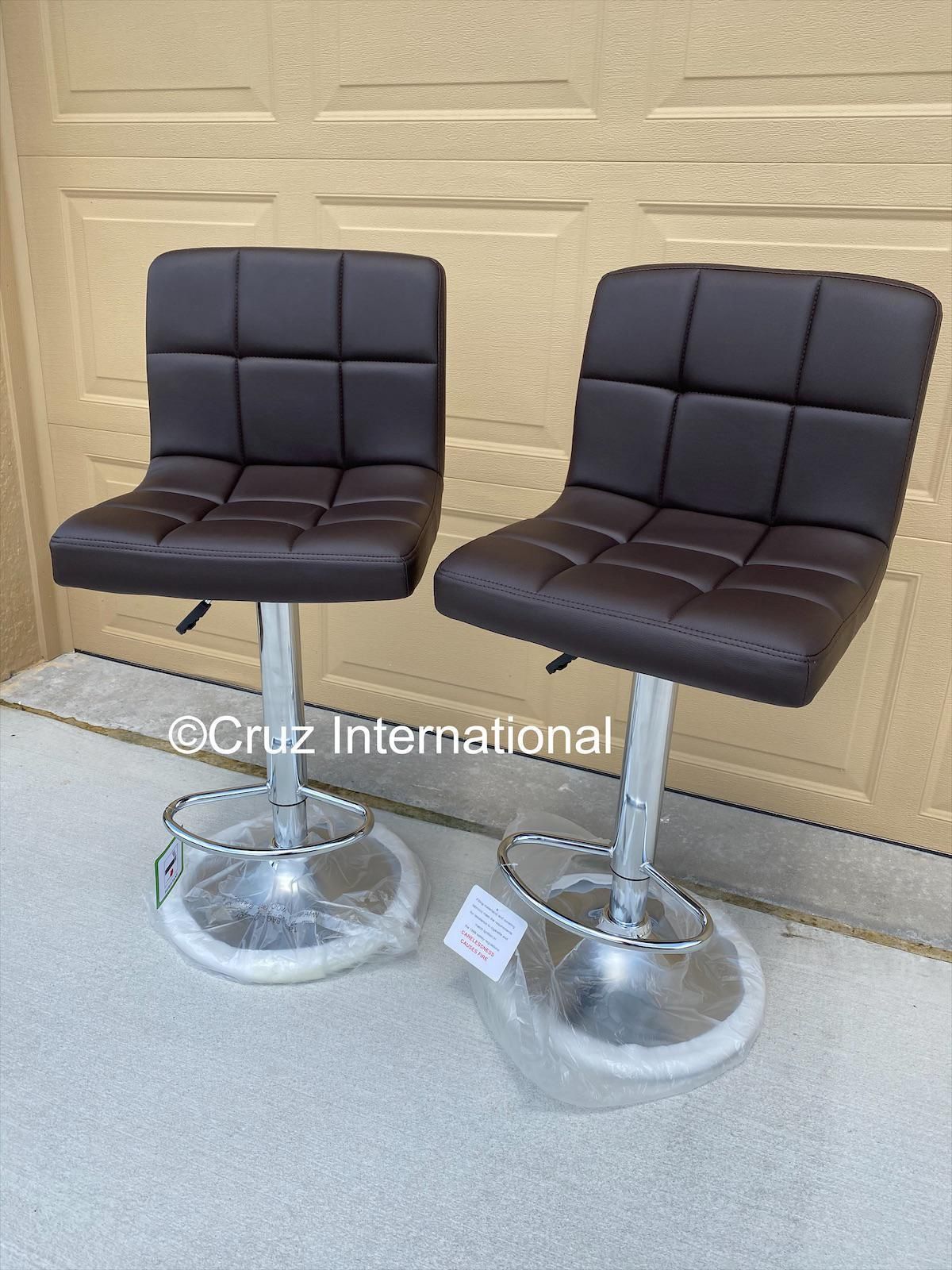 New 2 Brown Bar Stools