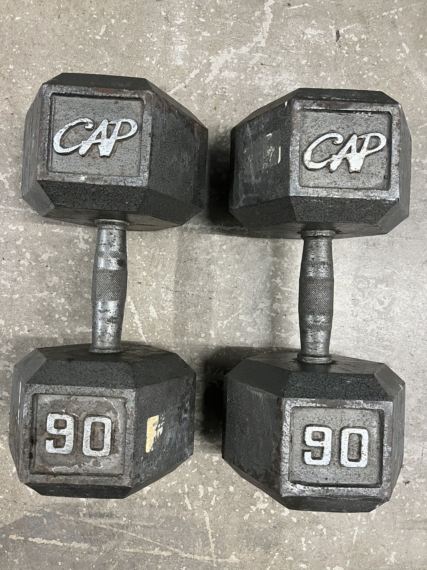 90 pound dumbbells