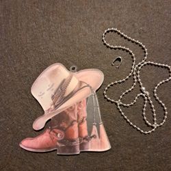 Unique stylish long boot and hat shape design for car hanging interior decoration