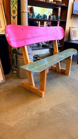 Vintage Snowboard Bench! Very cool
