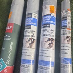 SINTHRTIC ROOFING UNDERLAYMENT NEW  4 rols X140$ 
