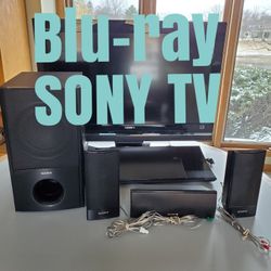 Sony Bravia 32 Inch TV 3D Blu-ray Internet Ready Hone Theater System WI-FI Speakers Subwoofer Remotes  BDV-N790W Wireless 