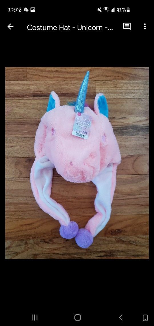 Costume Hat - Pink Unicorn